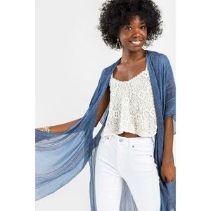 Francesca's | Boho Pin Stripe Kimono
